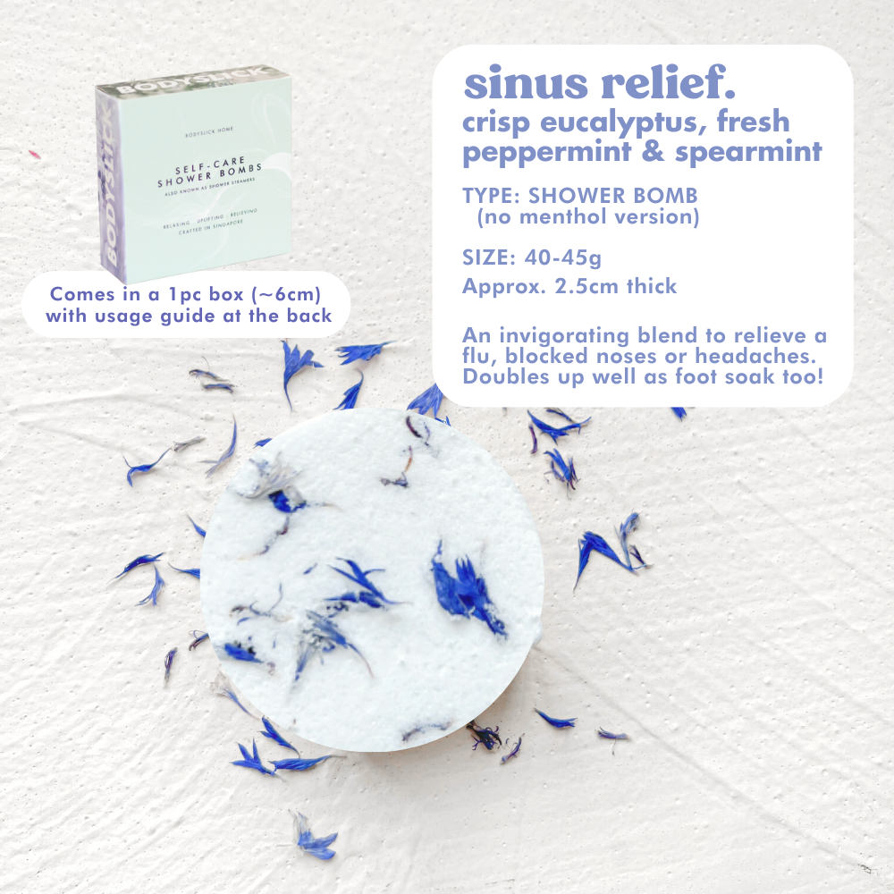 Sinus Relief Shower Steamers by Bodyslick BODYSLICK