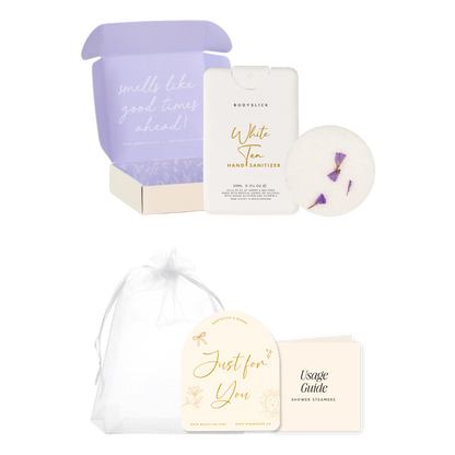 Relax. Hand Sanitizer & Shower Steamer Gift Set