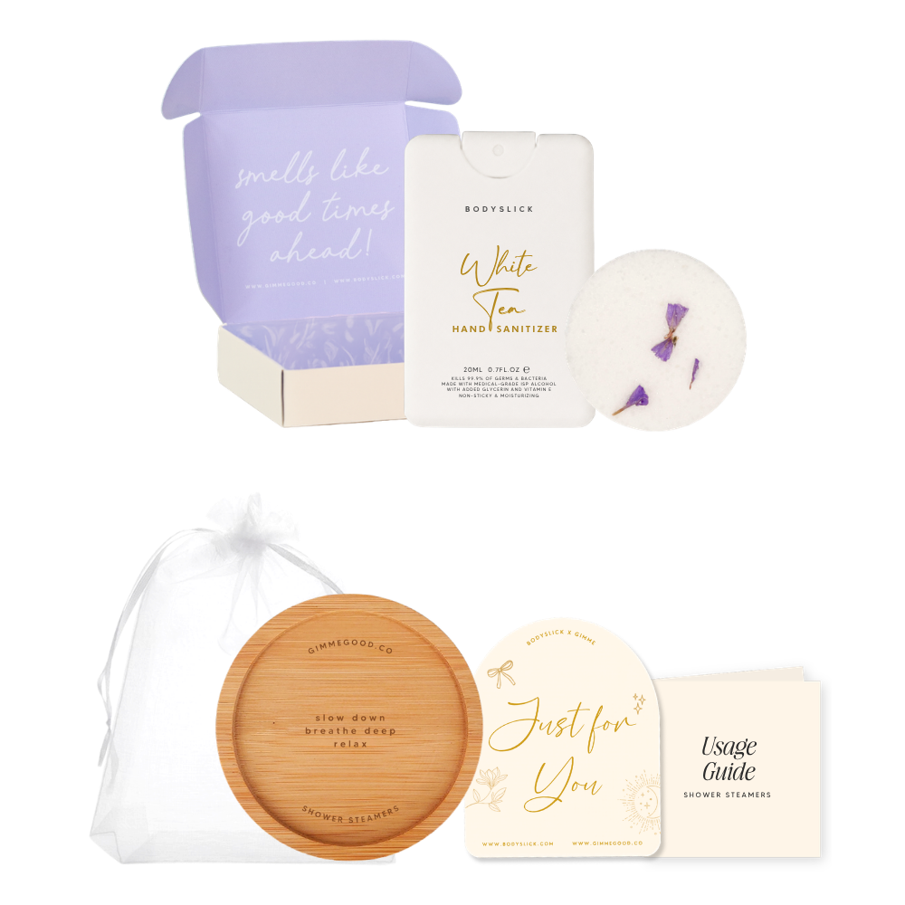 Relax. Hand Sanitizer & Shower Steamer Gift Set