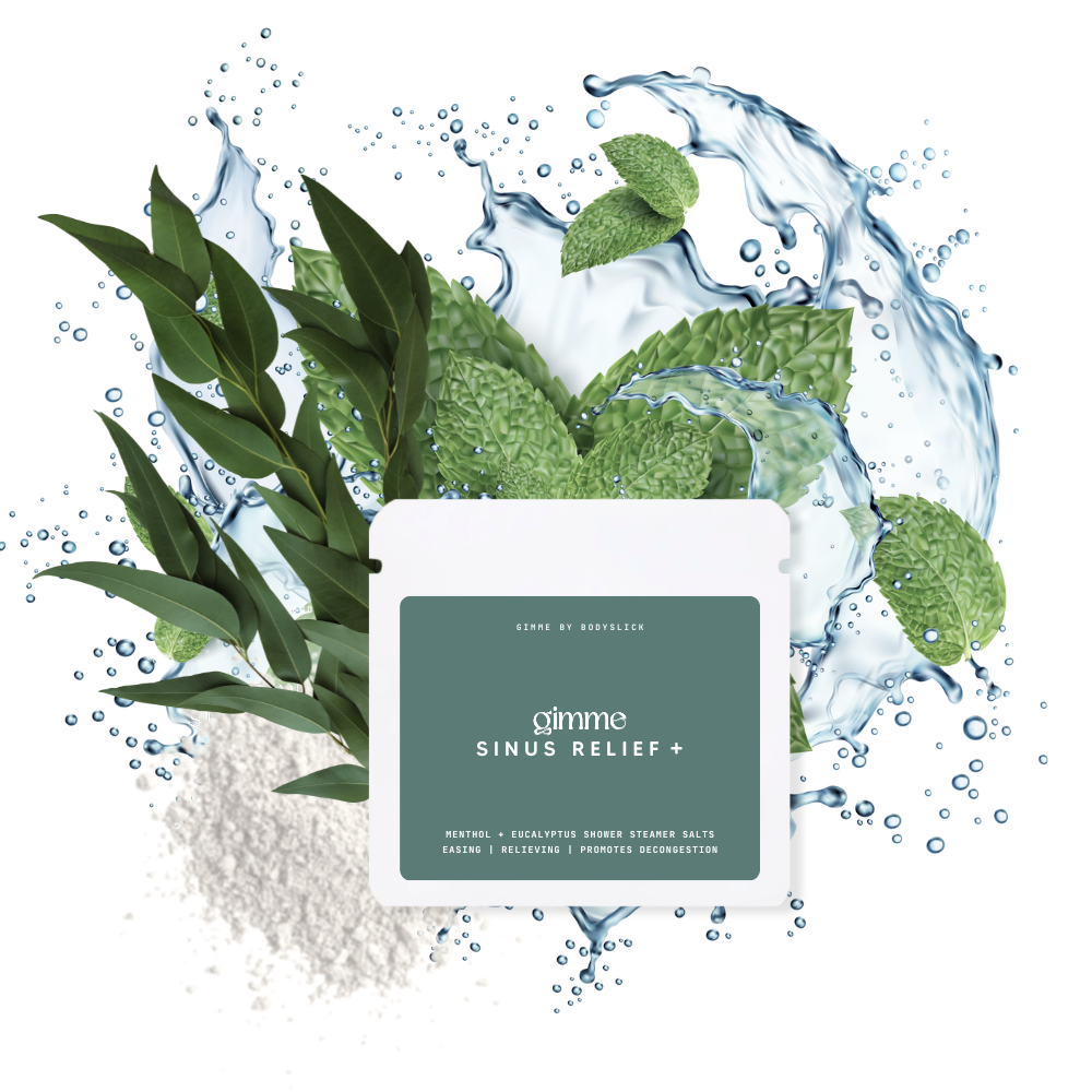 Gimme Sinus Relief+ Shower Steamer Salts – GIMME X BODYSLICK SINGAPORE