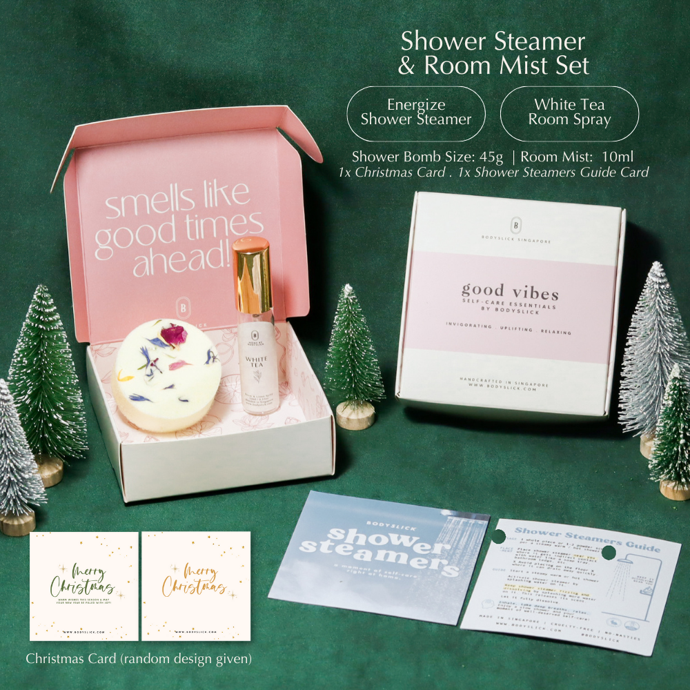 Good Vibes Gift Box Set: Shower Bomb & Room Mist