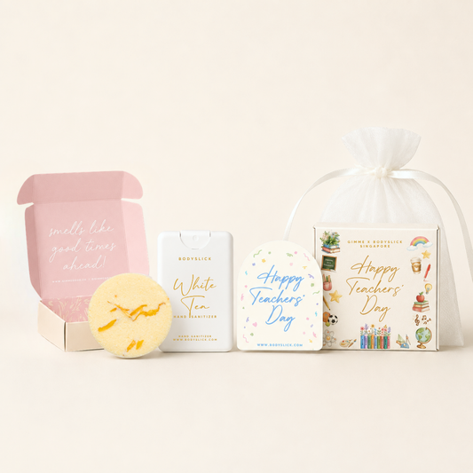 Good Vibes. Hand Sanitizer & Shower Steamer Gift Set