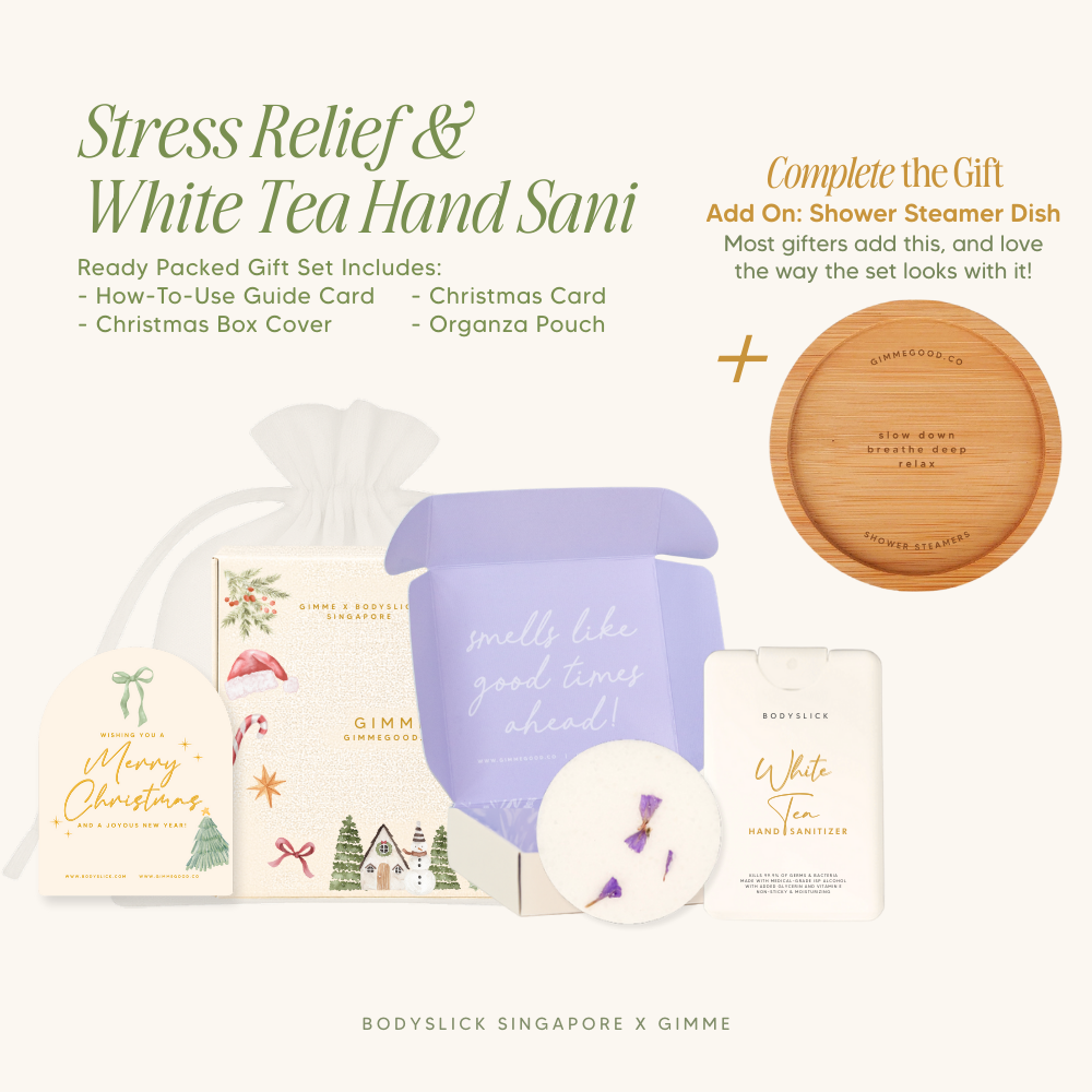 Relax. Hand Sanitizer & Shower Steamer Set