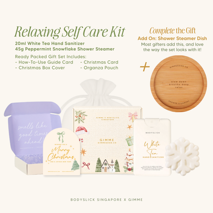 Relax. Hand Sanitizer & Shower Steamer Set