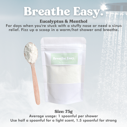 Breathe Easy Shower Steamer (Powder Pack)