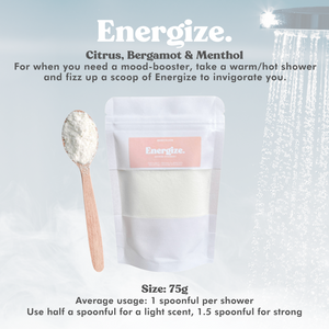 Energize Shower Steamer (Powder Pack)