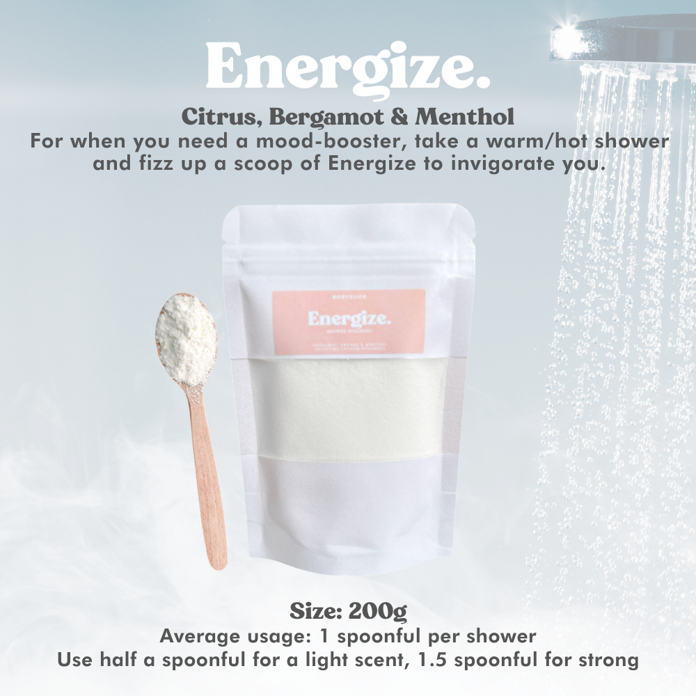 Energize Shower Steamer (Powder Pack)